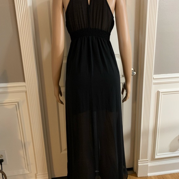 Women’s halter neck maxi floaty long dress size M - Picture 15 of 15